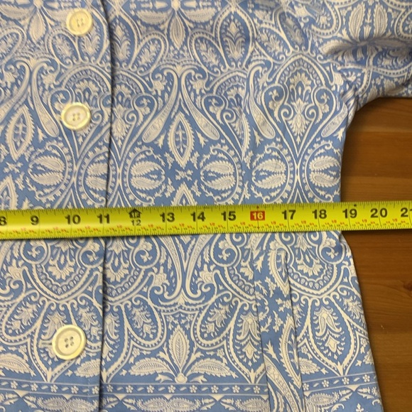 Tabi Vintage Lined Blazer, Pockets, Quality Construction, Pale Blue w White - Picture 8 of 16